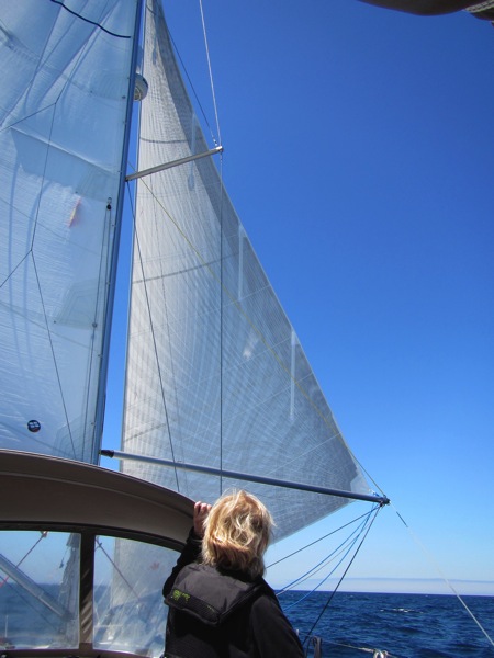 Poled Out Headsail