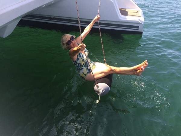 The girl on the swing