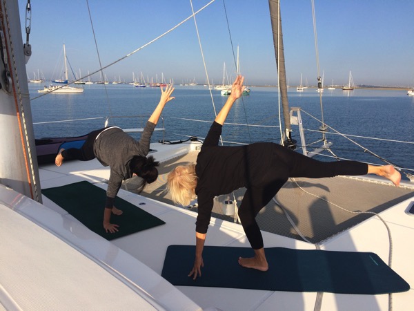 Yoga on deck