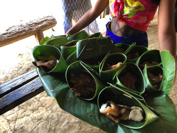 Lunch in banana Leaves