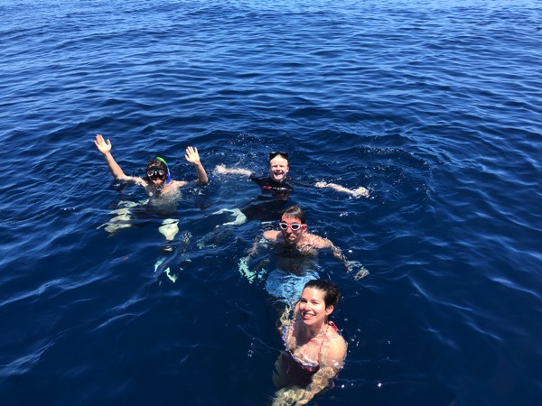 Deep sea swimming