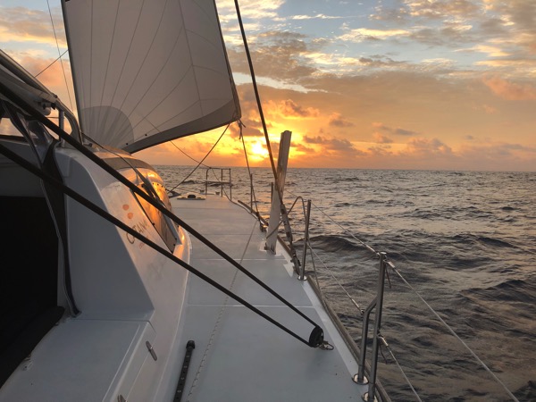 Sunset at sea